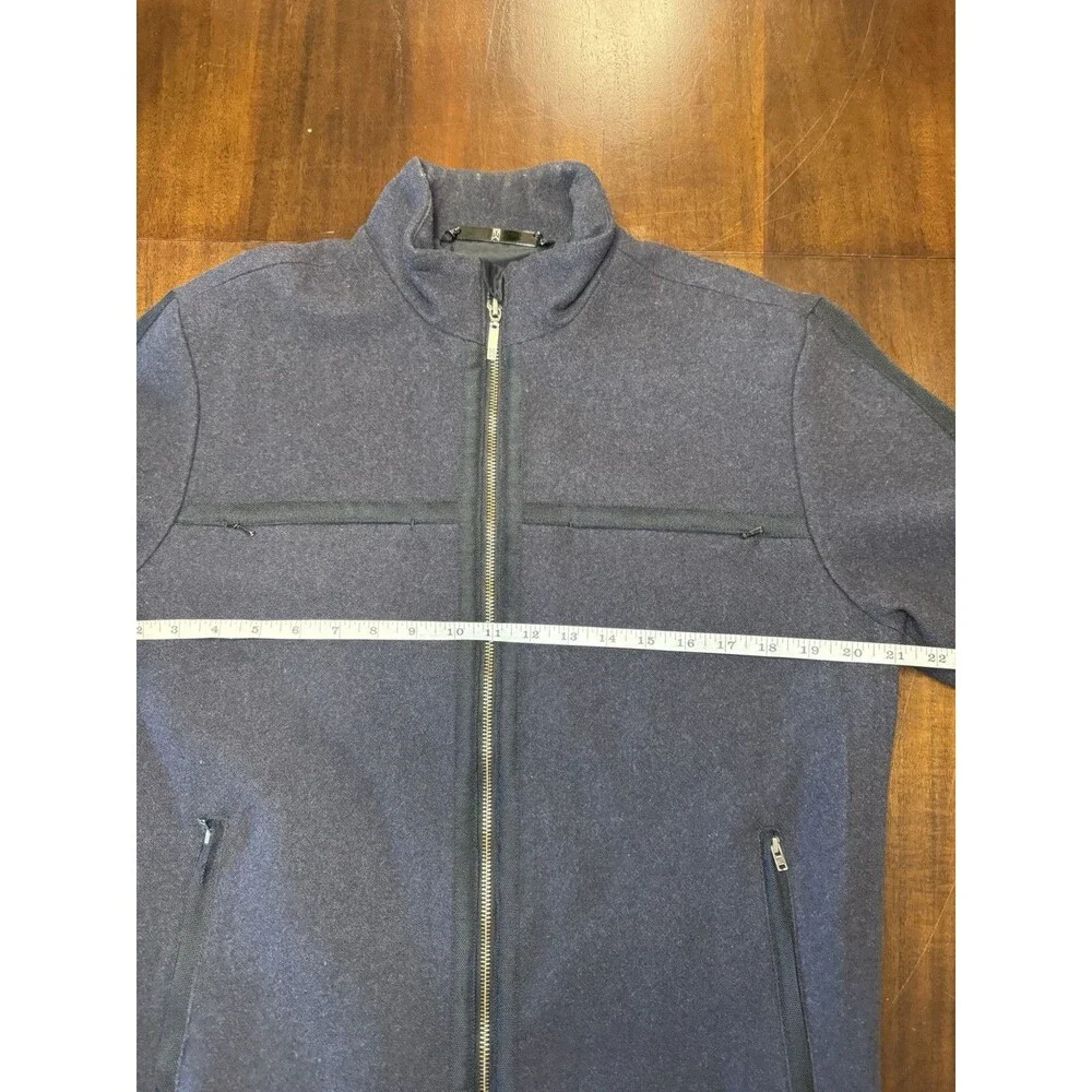 Vintage Nike Tiger Woods Wool Blend Gray Bomber Jacket Zip Up Mens M